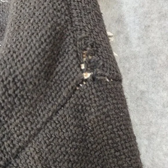 Western One Size Aztec Cowboy Women's All Cotton Jacket Raw Hem 2 Button Front - Picture 12 of 12